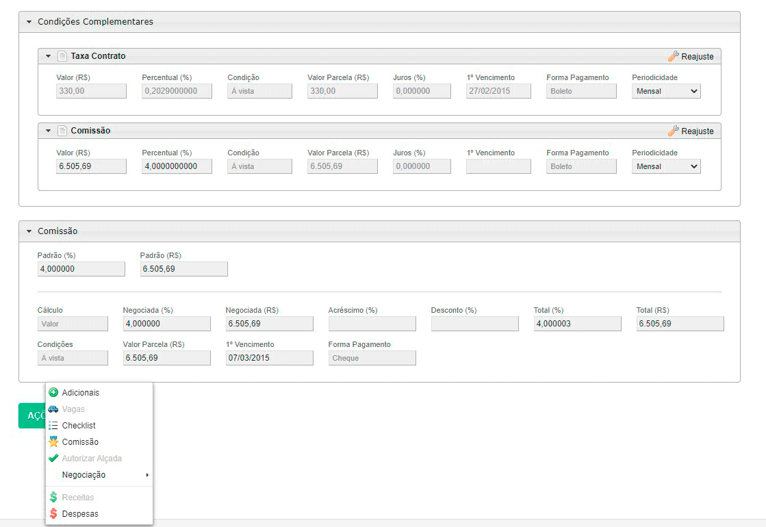 Tela: Venda Tela: Venda